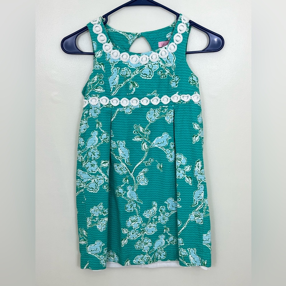 Lilly Pulitzer kids 8 dress, gently used, Birds and Bees pattern